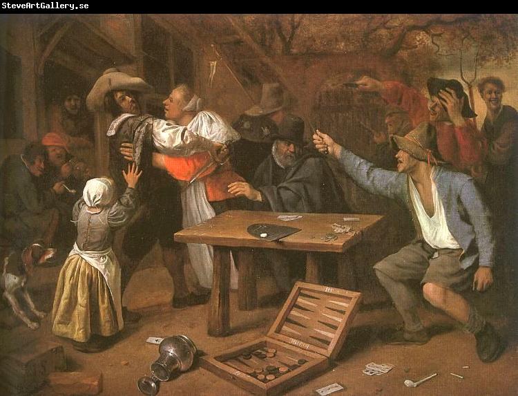 Jan Steen Card Players Quarreling